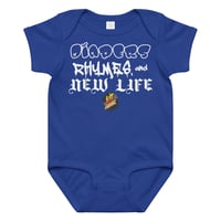 Image 3 of Diapers, Rhymes and NEW LIFE - Onesie