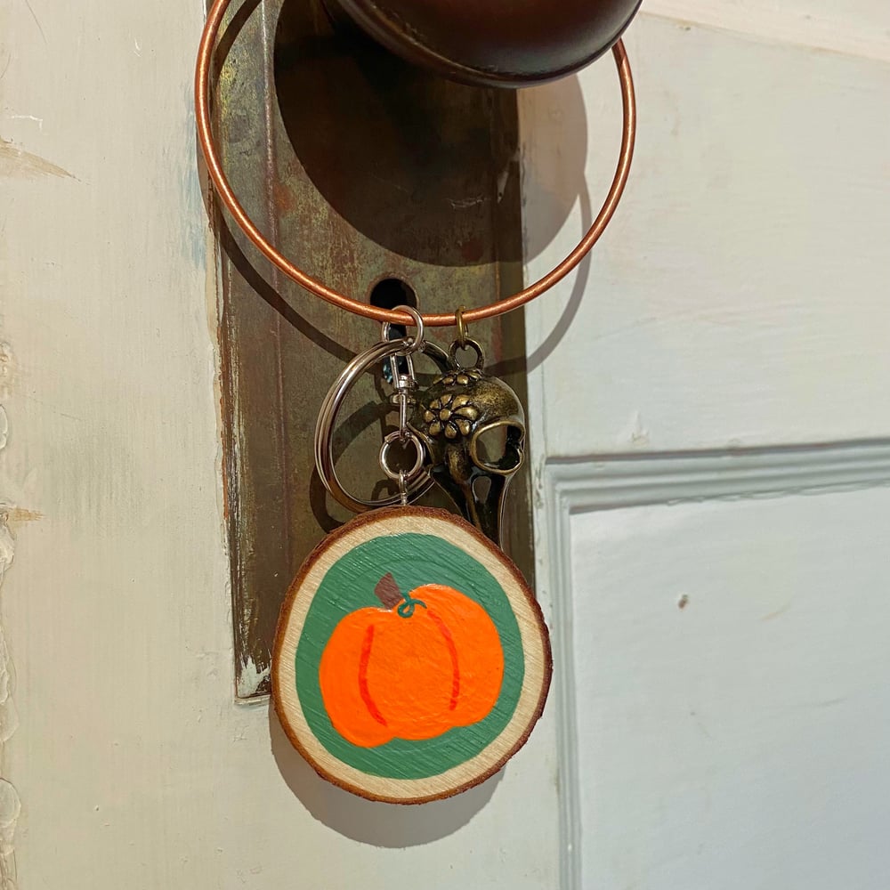 Image of pumpkin patch keychain