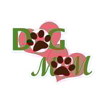 Image 2 of "Dog Mom" Bubble-free stickers