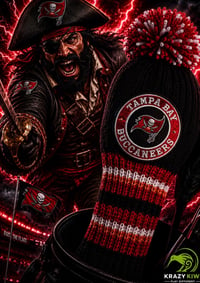 Image 1 of Tampa Bay Buccaneers custom Golf Club Cover hand knit logo NFL fan  gift