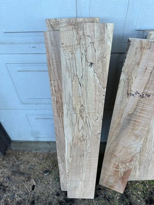 Figured/spalted maple billet 9