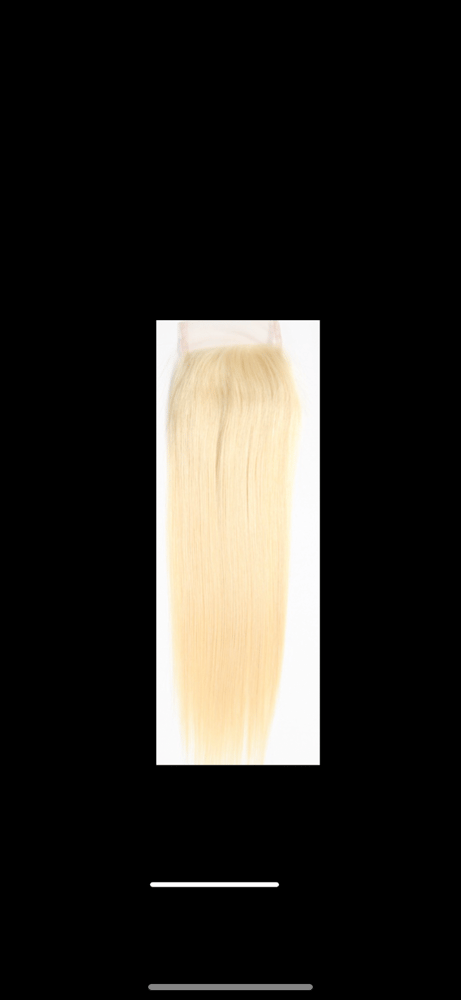 Image of 20” 4x4 613 Synthetic With Baby Hair Lace Hair Closure with Baby Hairs 