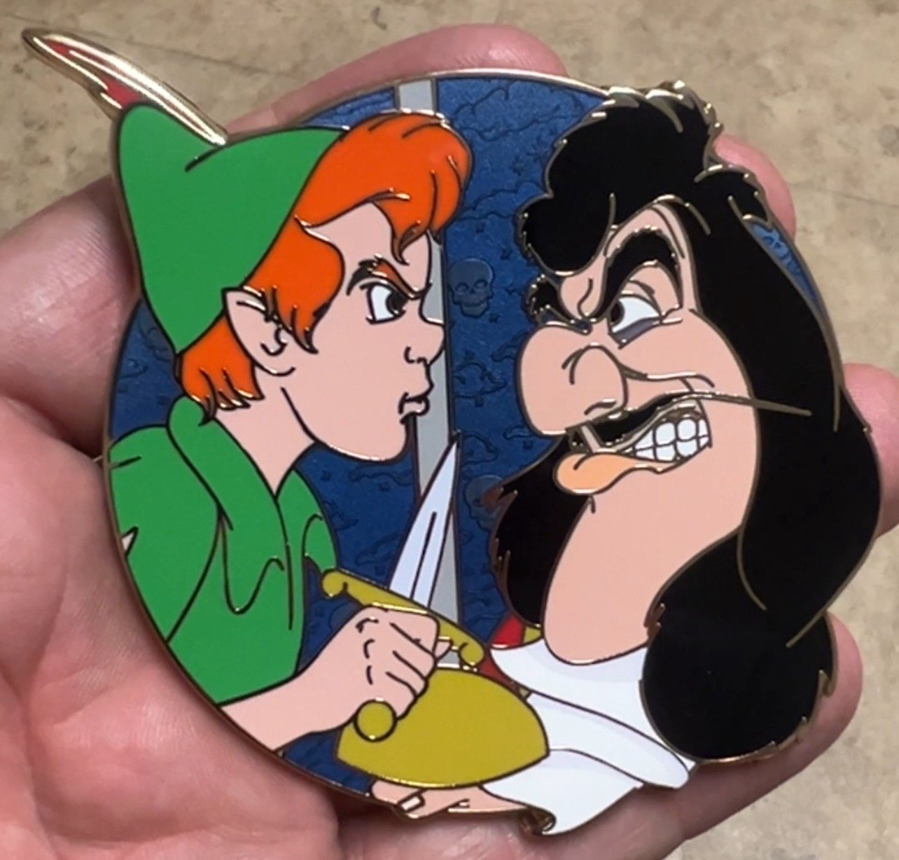 Captain Hook retail Fantasy Pin