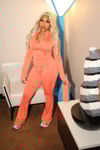 Image 3 of orange yoga set (includes headband)