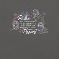 Image 2 of Pedro... "I'm going to have a panic attack" ... Pascal Doodle Tee (Dark Colors)