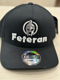 Image 5 of Black/white Feteran 5 panel A frame hat 