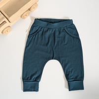 Image 2 of Merino Slouch Pants - Sea green