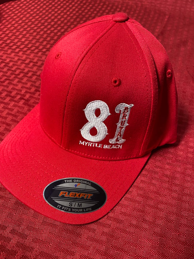 NEW-81 Brutal hat (red) | Hells Angels Myrtle Beach Support Gear