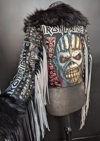 Image 9 of MAIDEN BOOK OF SOULS FRINGED BIKER JACKET 