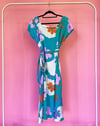 Ready Made Summer Floral A-line Midi Dress with free postage 