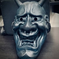 Image 1 of CUSTOM MASK - Hannya - Oxidized Iron Blue