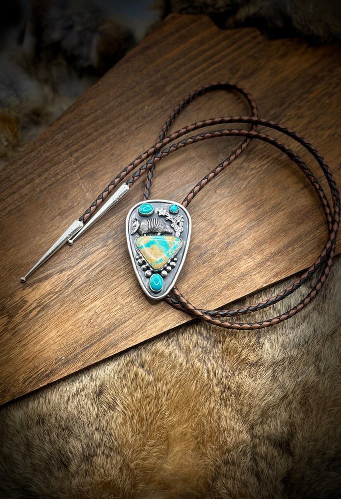 Image of Armadillo & Turquoise Bolo