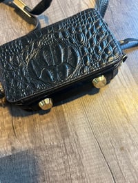 Image 2 of mini black skin crossbody 