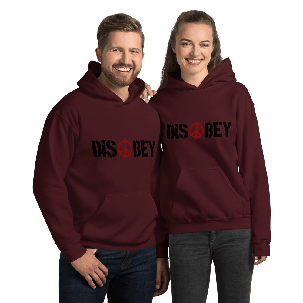 PRINTED DISOBEY LOGO HEAVY HOODIE