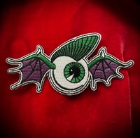 Lucky Hellcat Eyeball Iron on Patch