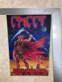 Image 4 of (MUST GO TRACKED) Official Cancer - Death Shall Rise Woven Backpatch 
