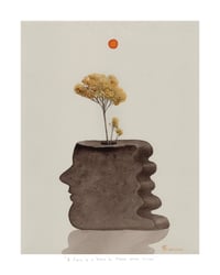 Image 1 of “A face is a vase to place some grace” print