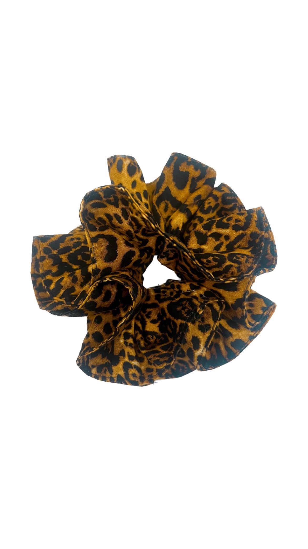 Leopard Scrunchie Yellow