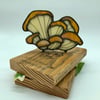 Iridescent Brown Oyster Mushrooms Book
