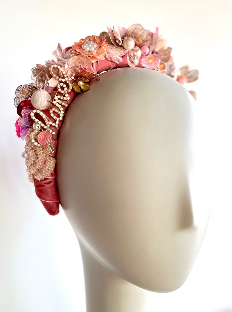 Image of Pink bejewelled headband  SD