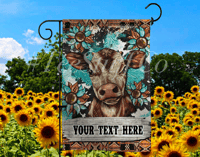 Cute Cow Garden Flag