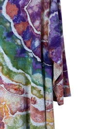 Image 7 of ♻️ UPCYCLED 1X Plus Jersey Knit Tunic Top in Earthy Geode Ice Dye
