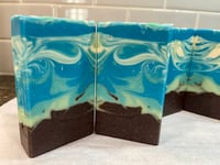 Image 3 of “Tidal Wave”.  Pineapple Palm. Goat Milk 2025