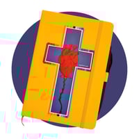 "Upright Heart" yellow journal
