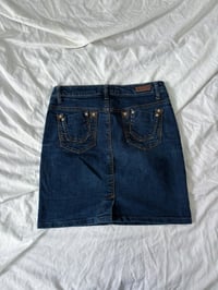 Image 2 of 00s Denim mini skirt // 36
