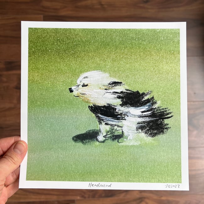 Headwind Archive Quality Print Jenny Bloomfield Illustration