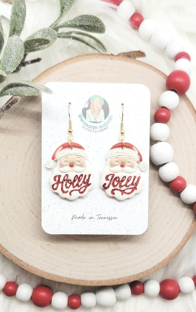 Image of Holly Jolly Santa Dangles