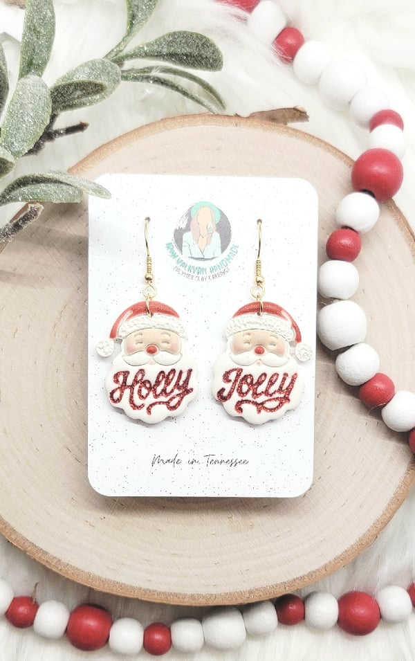Image of Holly Jolly Santa Dangles