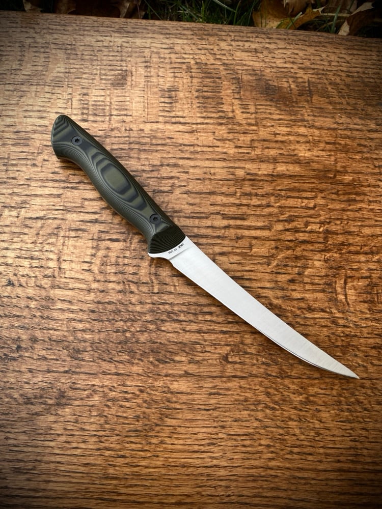 Image of 6" Boning Knife Black/OD (Semi-Stiff)