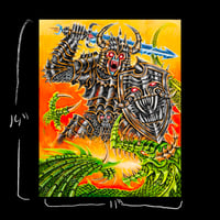 Image 2 of Dragon Chopper 11”x14” Art Print 