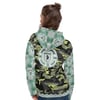 CAMO N'RAFFIA GREEN - METRO COUTURE UNISEX HOODIE COLLECTION