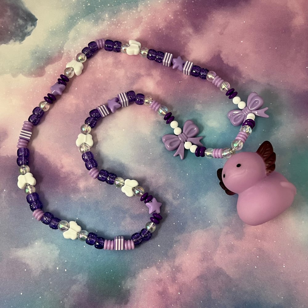 Image of Axolotl Kandi Necklace Collection Kawaii
