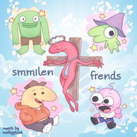 Image 1 of Smiling friends keychains (MeltyGhost studios) IN STOCK