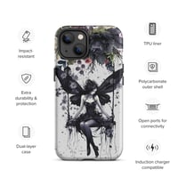 Image 25 of Gothic Inspired Dark Fairy and Flowers Tough Case for iPhone®