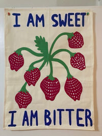 Image 1 of 'I Am Sweet I Am Bitter' Painted Wall Banner