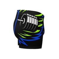 Image 5 of BOSSFITTED Black Neon Green and Blue Boxer Briefs