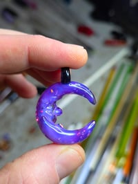 Image 3 of Opalized Cresent moon pendant 🌜✨️