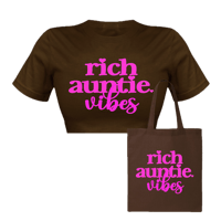 Rich Aunti Vibes T-shirt & Tote Bag