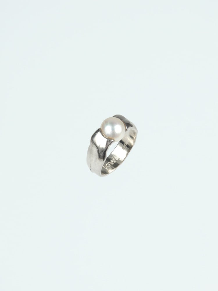 Image of LOWOOL -  Dew Pearl Silver Ring
