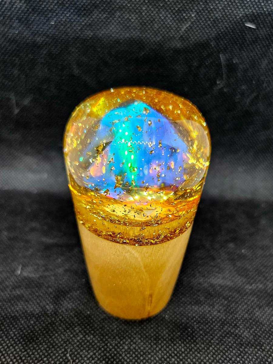 Image of Gold Flake Prism Knob