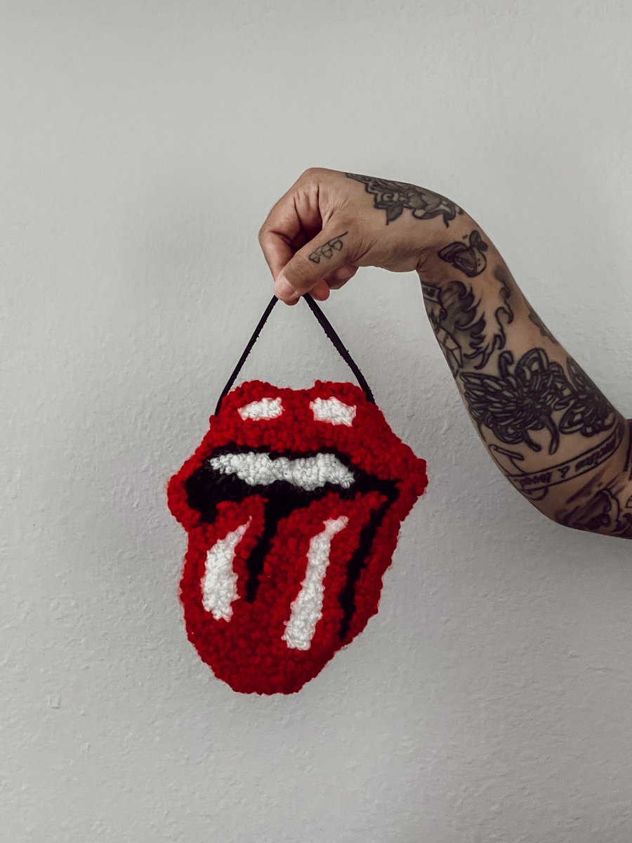 Image of Rolling Stones Paige’s Punches Punch Needle Wall Hanging 
