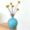 Egyptian Blue Bud Vase with Flared Rim