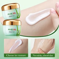Image 4 of 2pcs/kit BIOAQUA Aloe Vera Skin Care Sets Face Eye Cream Moisturizing Hydrating Firming Aloe Creams 