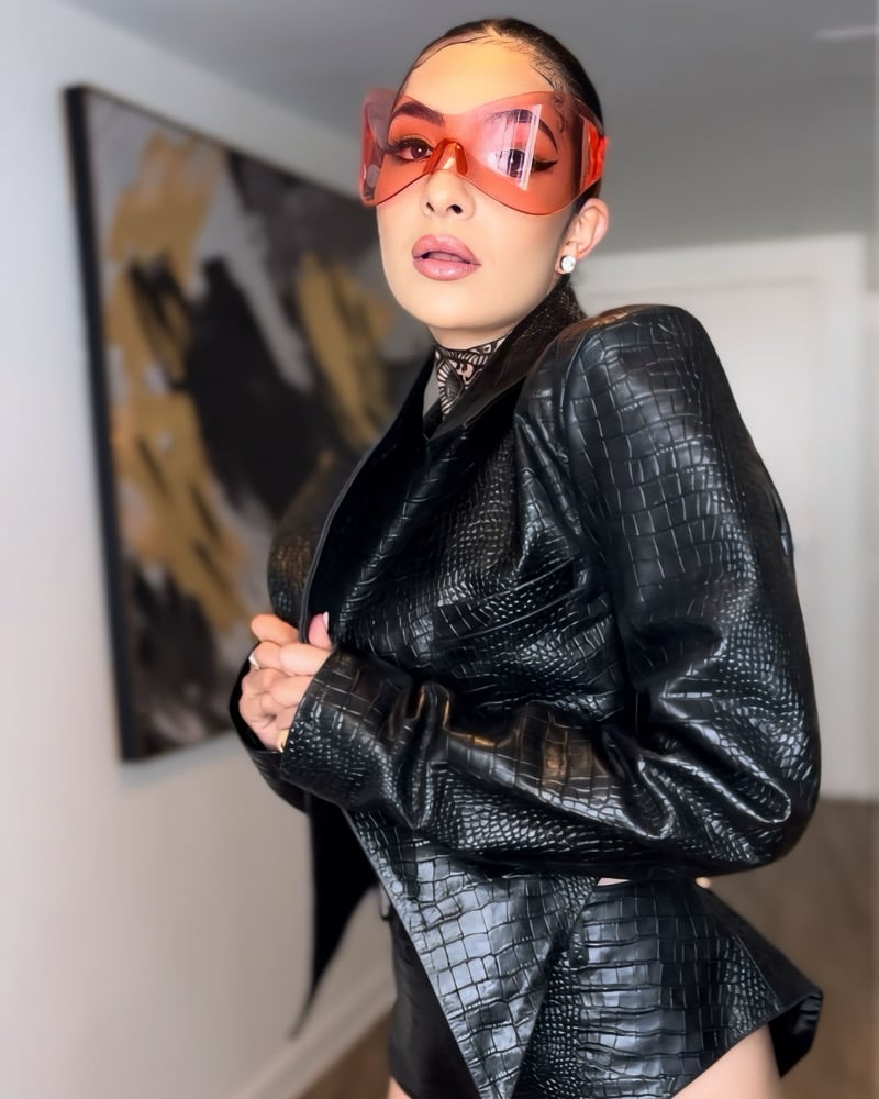 Image of Reptile Cropped Tux Jacket