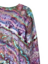 Image 10 of S Ladies Long-Sleeve Stretch Tee in Prism Agate Ice Dye