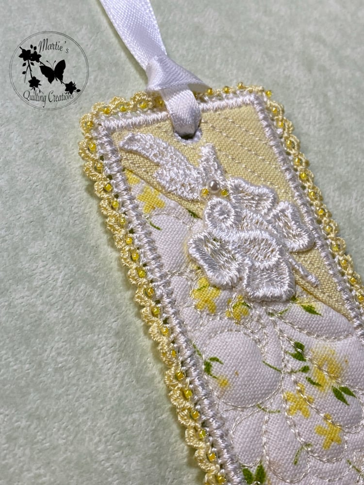 Image of Vintage Heirloom Keepsake Bookmark- Yellow